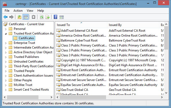 Verisign Primary Intermediate Ca Certificate For Windows Xp Free Download