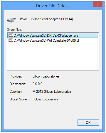 For each file listed, Windows displays the name of the Provider and the name of the Digital Signer, which can be different.